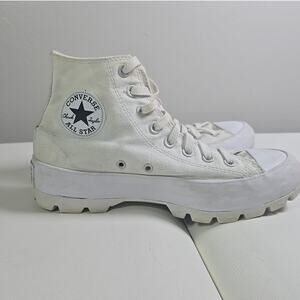 Converse Chuck Taylor All Star Lugged Hi White Womens 9 Shoes Sneakers Chunky